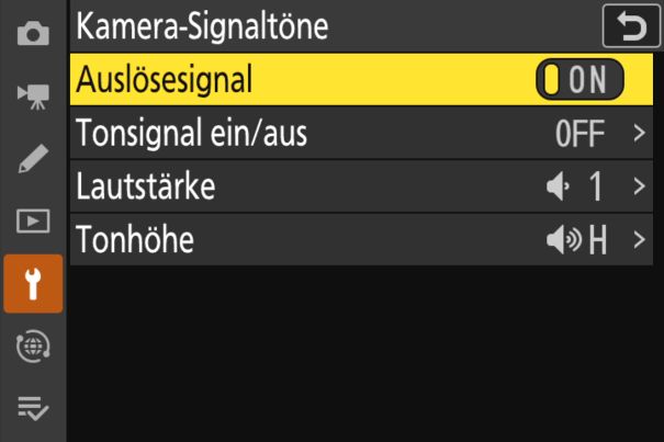 Es hat Klick gemacht: Das Verschlussgeräusch lässt sich zur akustischen Bestätigung einer Fotoaufnahme simulieren.