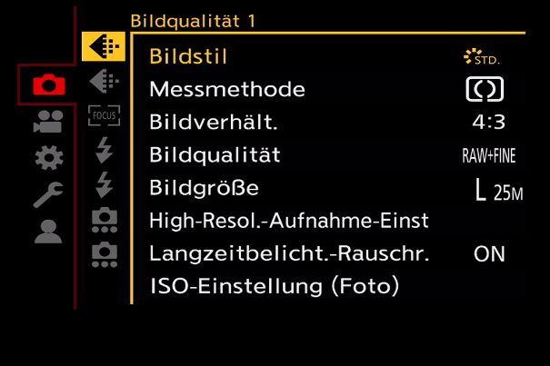 Verschachtelt: Die meisten Einstellungen des umfangreichen Menüsystems der Panasonic Lumix G9 II sind in der dritten Ebene zugänglich.