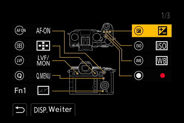 Wie es mir gefällt: Die Standardbelegung vieler Tasten an der Panasonic Lumix S5 lässt sich eigenen Vorlieben anpassen.