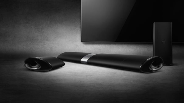 Stereo oder Surround? Die Philips Fidelio Soundbar B5 überzeugt sowohl im Stereo- wie auch im Surroundbetrieb.