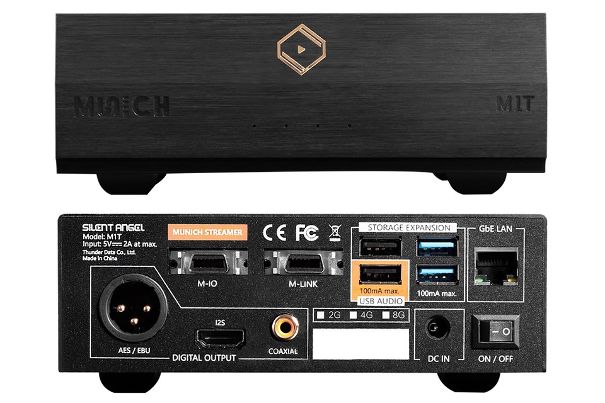 Passender Spielpartner: Der kompakte Streamer Munich M1T von Silent Angel dockt am Rega Brio MK7 digital per Koax an und liefert eine astreine Streaming-Wiedergabe.