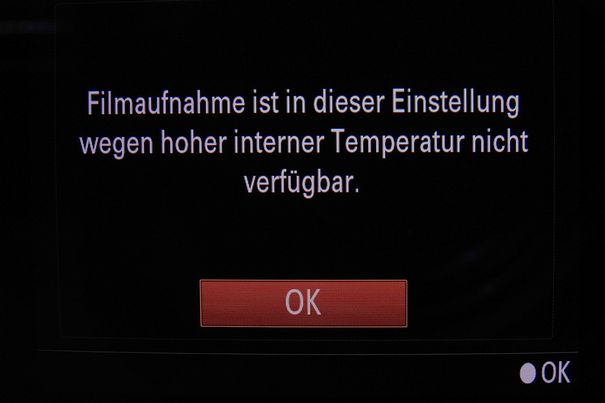 Ab in den Kühlschrank: Nach Überhitzung der Kamera ist Geduld angesagt.