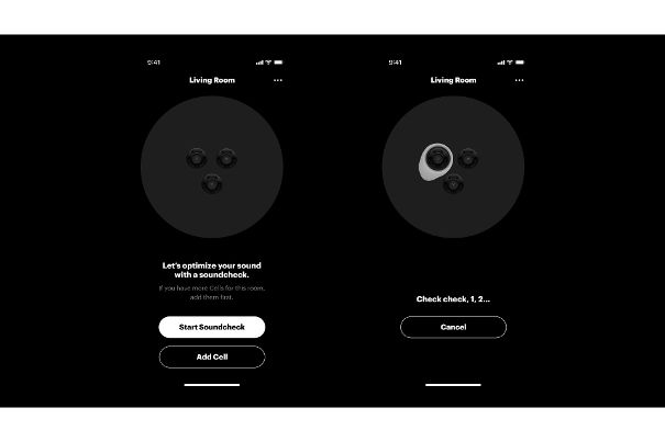 Während der Erstinstallation wird bereits die Raumeinmessung vorgenommen. Man sollte den Cell Alpha gleich zu Beginn am vorgesehenen Standort platzieren.