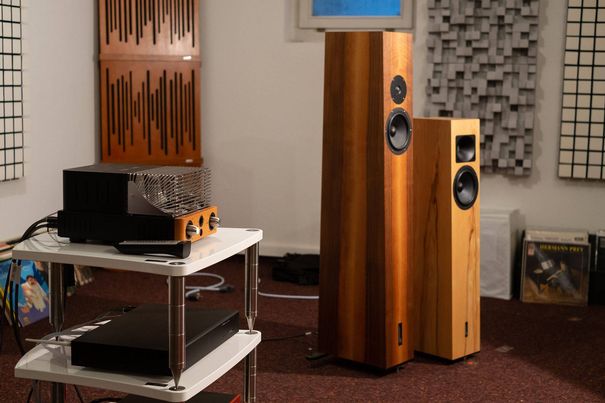 Die zwei Lautsprecher von Blumenhofer Acoustics erwiesen sich als ideale Spielpartner.